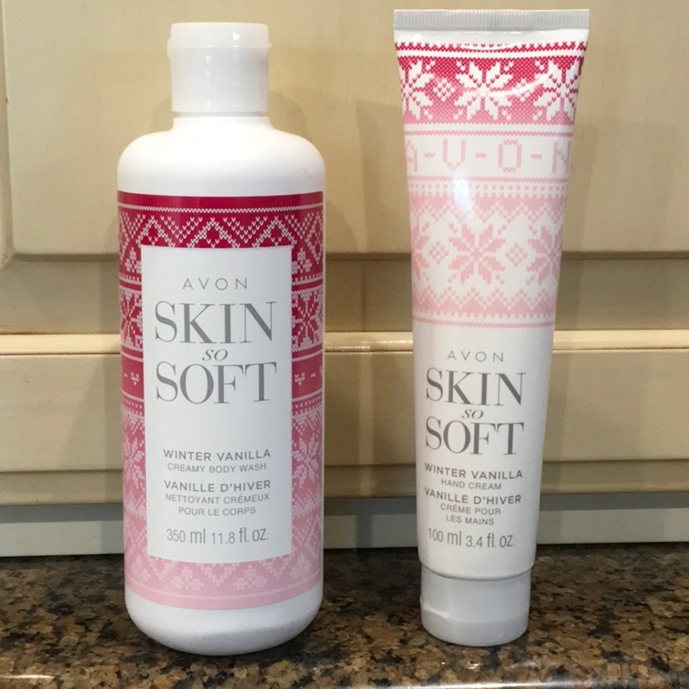 Avon Skin so Soft Body wash & hand cream